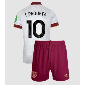 West Ham United Lucas Paqueta #10 Dětské Alternativní dres komplet 2024-25 Krátký Rukáv (+ trenýrky)